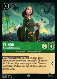 Elinor - Namhafte Diplomatin 086 – Unbekannte Wildnis, Lorcana-Karte Deutsch