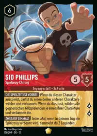 Sid Phillips - Spielzeug-Chirurg 126 – Unbekannte Wildnis, Lorcana-Karte Deutsch