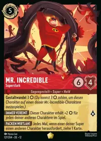 Mr. Incredible - Superstark 127 – Unbekannte Wildnis, Lorcana-Karte Deutsch