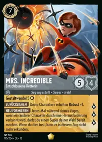 Mrs. Incredible - Entschlossene Retterin 195 – Unbekannte Wildnis, Lorcana-Karte Deutsch
