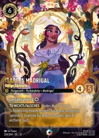 Isabela Madrigal - Gütige Gärtnerin 224/204 – Unbekannte Wildnis, Lorcana-Karte Deutsch