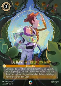 Du hast 'n Freund in mir 225/204 – Unbekannte Wildnis, Lorcana-Karte Deutsch