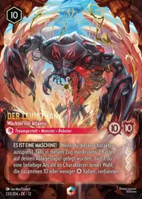 Der Leviathan - Wächter von Atlantis 233/204 – Unbekannte Wildnis, Lorcana-Karte Deutsch