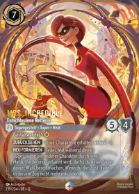 Mrs. Incredible - Entschlossene Retterin 239/204 – Unbekannte Wildnis, Lorcana-Karte Deutsch