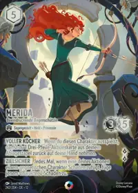Merida - Beeindruckende Bogenschützin 242/204 – Unbekannte Wildnis, Lorcana-Karte Deutsch