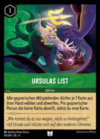 Ursulas List 096 – Ursulas Rückkehr, Lorcana-Karte Deutsch