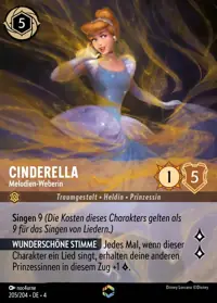 Cinderella - Melodien-Weberin 205/204 – Ursulas Rückkehr, Lorcana-Karte Deutsch