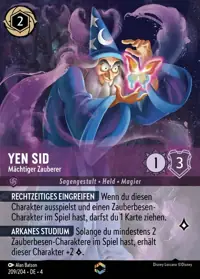 Yen Sid - Mächtiger Zauberer 209/204 – Ursulas Rückkehr, Lorcana-Karte Deutsch