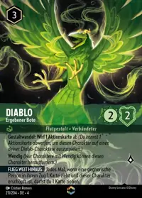 Diablo - Ergebener Bote 211/204 – Ursulas Rückkehr, Lorcana-Karte Deutsch