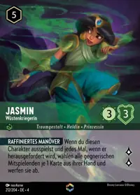 Jasmin - Wüstenkriegerin 212/204 – Ursulas Rückkehr, Lorcana-Karte Deutsch