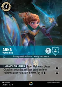 Anna - Wahres Herz 217/204 – Ursulas Rückkehr, Lorcana-Karte Deutsch