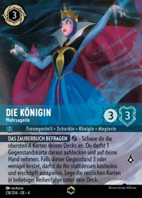 Die Königin - Wahrsagerin 218/204 – Ursulas Rückkehr, Lorcana-Karte Deutsch