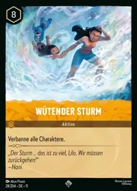 Wütender Sturm 028 – Winterzauber, Lorcana-Karte Deutsch