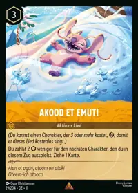 Akood et Emuti 029 – Winterzauber, Lorcana-Karte Deutsch