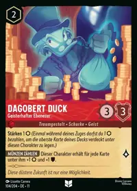 Dagobert Duck - Geisterhafter Ebenezer 104 – Winterzauber, Lorcana-Karte Deutsch