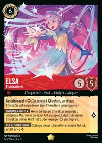 Elsa - Eiskünstlerin 123 – Winterzauber, Lorcana-Karte Deutsch
