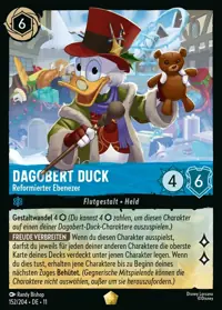 Dagobert Duck - Reformierter Ebenezer 152 – Winterzauber, Lorcana-Karte Deutsch