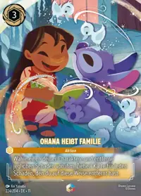 Ohana heißt Familie 224/204 – Winterzauber, Lorcana-Karte Deutsch