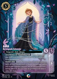 Anna - Beruhigende Schwester 227/204 – Winterzauber, Lorcana-Karte Deutsch