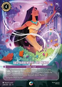 Das Farbenspiel des Winds 228/204 – Winterzauber, Lorcana-Karte Deutsch