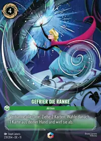 Gefrier die Ranke 231/204 – Winterzauber, Lorcana-Karte Deutsch