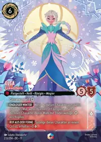 Elsa - Eiskünstlerin 233/204 – Winterzauber, Lorcana-Karte Deutsch