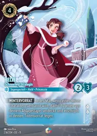 Belle - Schneefeld-Strategin 236/204 – Winterzauber, Lorcana-Karte Deutsch