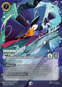 Darkwing Duck - Cool unter Druck 239/204 – Winterzauber, Lorcana-Karte Deutsch