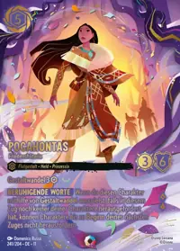 Pocahontas - Friedenshüterin 241/204 – Winterzauber, Lorcana-Karte Deutsch