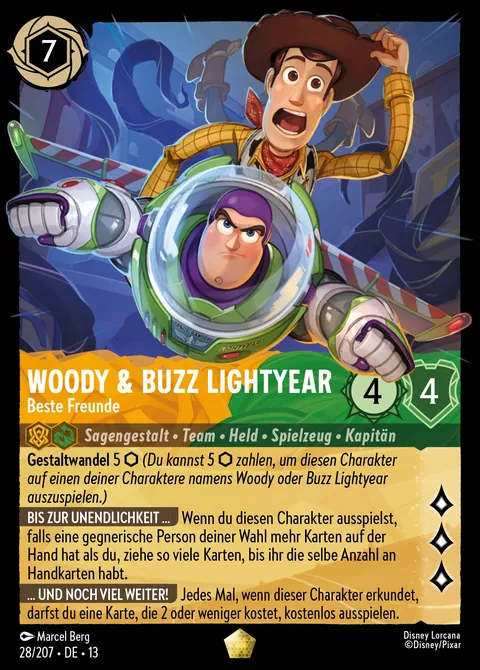 Woody & Buzz Lightyear - Beste Freunde #028 Angriff der Ranke! Disney Lorcana-Karte (Near Mint)