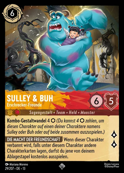 Sulley & Buh - Erschrecker-Freunde #029 Angriff der Ranke! Disney Lorcana-Karte (Near Mint)