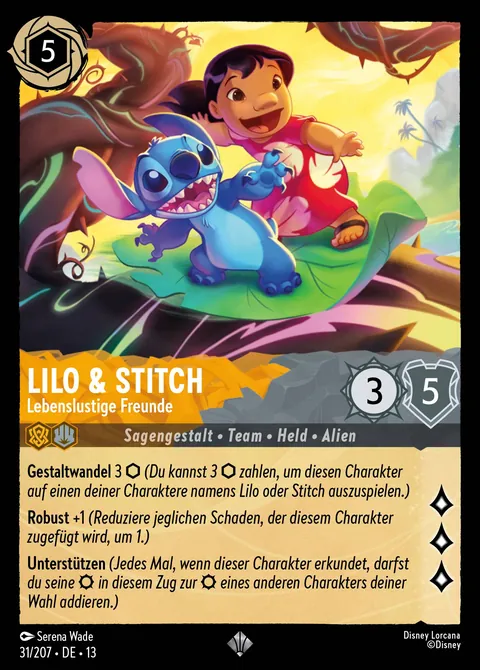 Lilo & Stitch - Lebenslustige Freunde #031 Angriff der Ranke! Disney Lorcana-Karte (Near Mint)