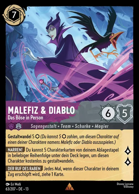 Malefiz & Diablo - Das Böse in Person #063 Angriff der Ranke! Disney Lorcana-Karte (Near Mint)