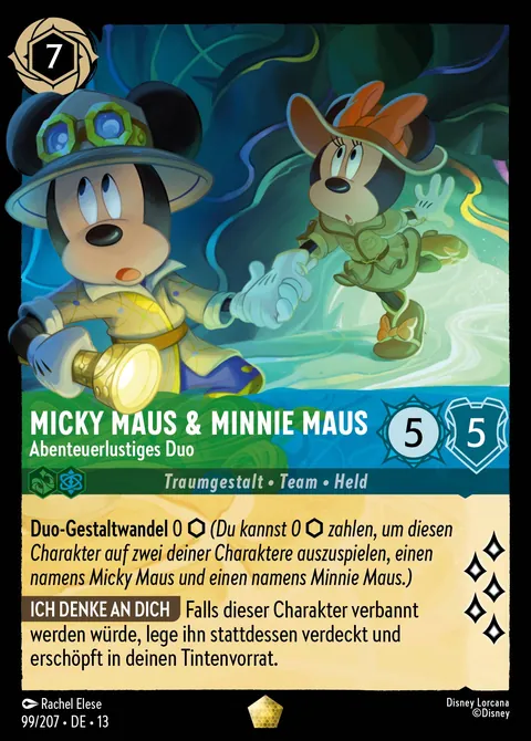 Micky Maus & Minnie Maus - Abenteuerlustiges Duo #099 Angriff der Ranke! Disney Lorcana-Karte (Near Mint)