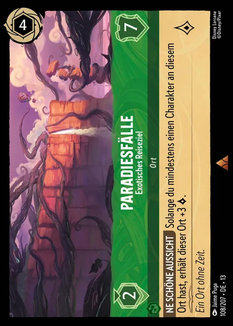 Paradiesfälle - Exotisches Reiseziel #108 Angriff der Ranke! Disney Lorcana-Karte (Near Mint)