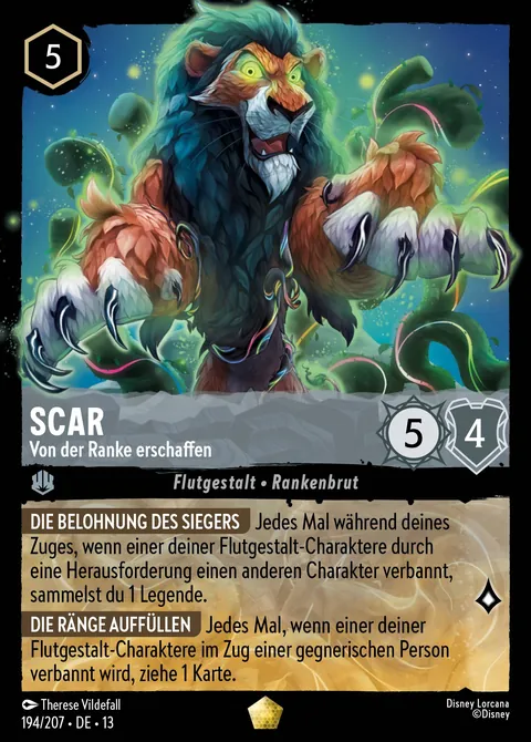 Scar - Von der Ranke erschaffen #194 Angriff der Ranke! Disney Lorcana-Karte (Near Mint)