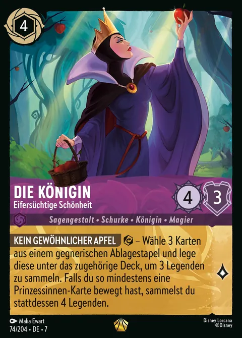 Die Königin - Eifersüchtige Schönheit #074 Archazias Insel Disney Lorcana-Karte (Near Mint)