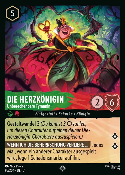Die Herzkönigin - Unberechenbare Tyrannin #095 Archazias Insel Disney Lorcana-Karte (Near Mint)