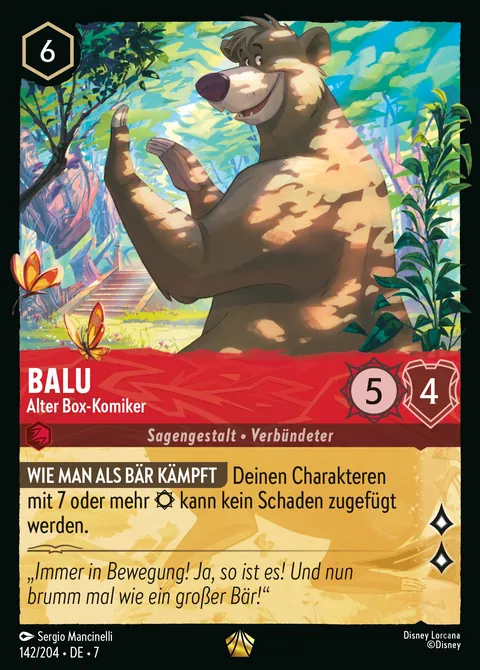 Balu - Alter Box-Komiker #142 Archazias Insel Disney Lorcana-Karte (Near Mint)