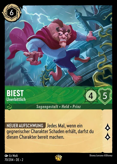 Biest - Unerbittlich #070 Aufstieg der Flutgestalten Disney Lorcana-Karte (Near Mint)