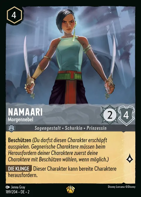 Namaari - Morgennebel #189 Aufstieg der Flutgestalten Disney Lorcana-Karte (Near Mint)