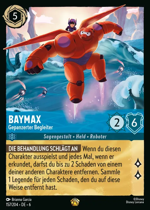 Baymax - Gepanzerter Begleiter #157 Azurblaues Meer Disney Lorcana-Karte (Near Mint)