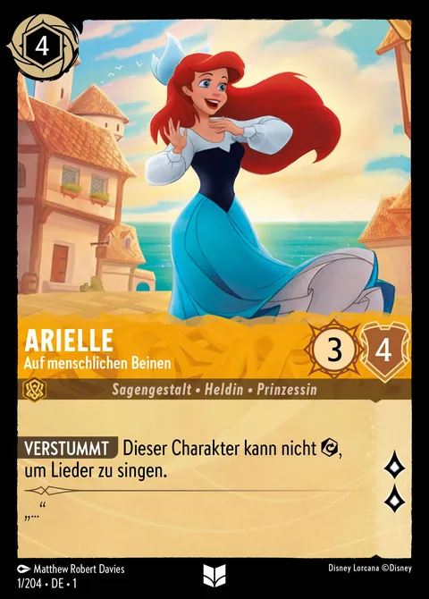 Arielle - Auf menschlichen Beinen #001 Das erste Kapitel Disney Lorcana-Karte (Near Mint)