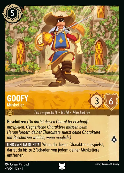Goofy - Musketier #004 Das erste Kapitel Disney Lorcana-Karte (Near Mint)