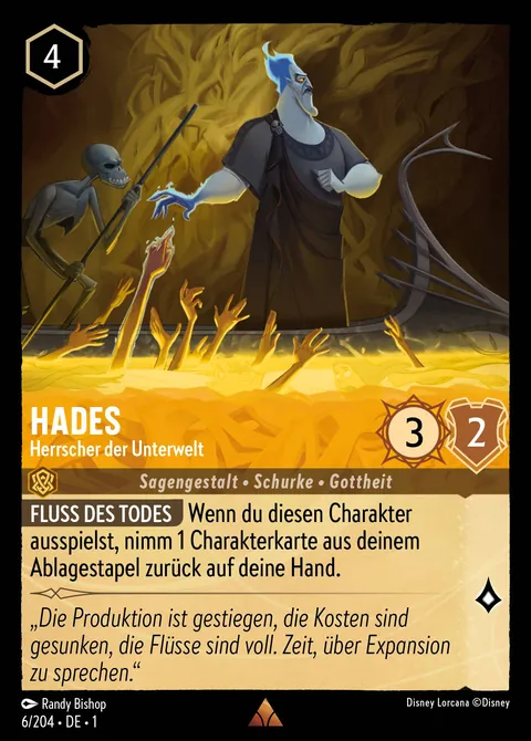 Hades - Herrscher der Unterwelt #006 Das erste Kapitel Disney Lorcana-Karte (Near Mint)