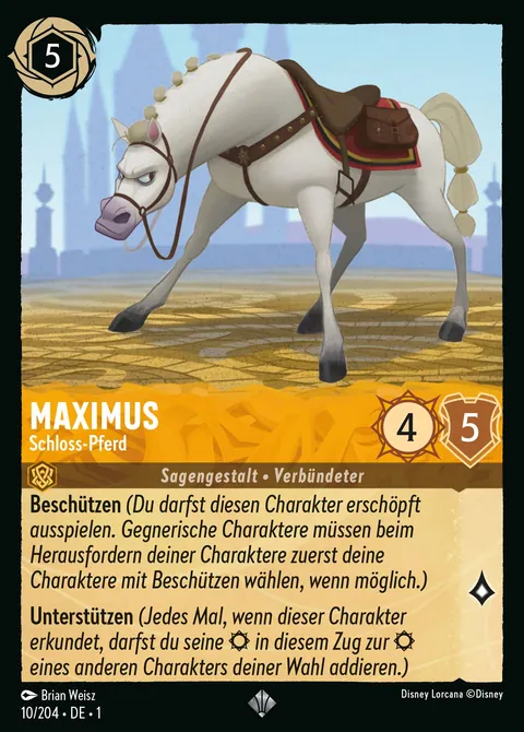 Maximus - Schloss-Pferd #010 Das erste Kapitel Disney Lorcana-Karte (Near Mint)