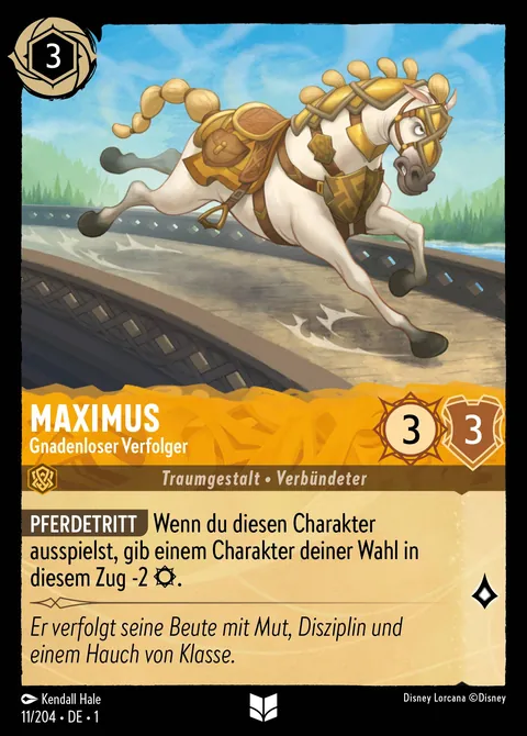 Maximus - Gnadenloser Verfolger #011 Das erste Kapitel Disney Lorcana-Karte (Near Mint)