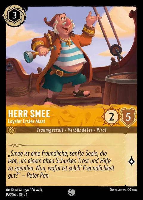 Herr Smee - Loyaler Erster Maat #015 Das erste Kapitel Disney Lorcana-Karte (Near Mint)