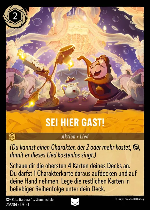 Sei hier Gast! #025 Das erste Kapitel Disney Lorcana-Karte (Near Mint)