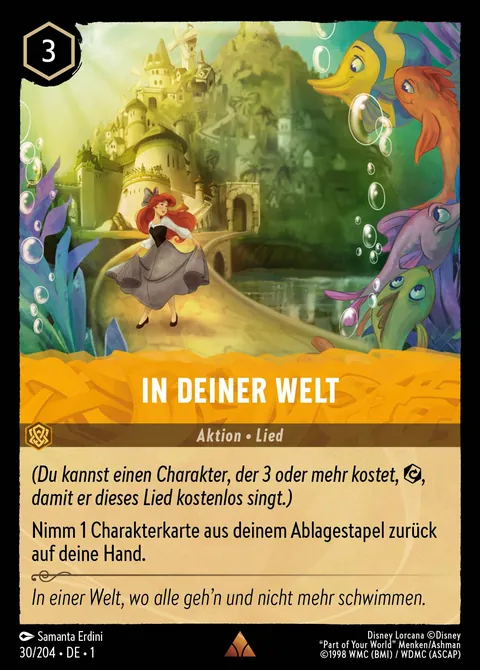 In Deiner Welt #030 Das erste Kapitel Disney Lorcana-Karte (Near Mint)